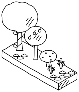 Food Forest from the Regenerative Farm Isometric shape library