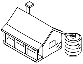 Farmhouse from the Regenerative Farm Isometric shape library