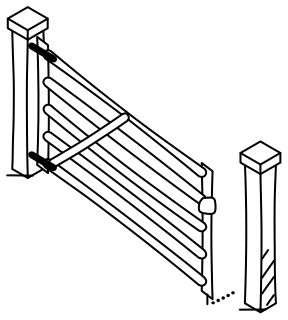Farm Gate from the Regenerative Farm Isometric shape library