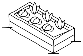 Raised Bed from the Regenerative Farm Isometric shape library