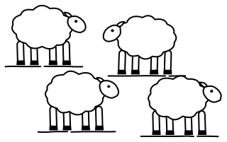 Sheep from the Regenerative Farm Isometric shape library