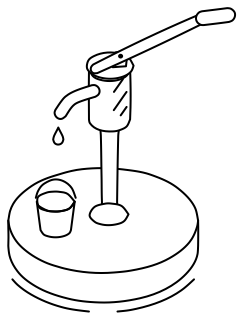 Hand Pump Well from the Regenerative Farm Isometric shape library