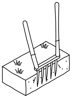 Broadfork from the Regenerative Farm Isometric shape library