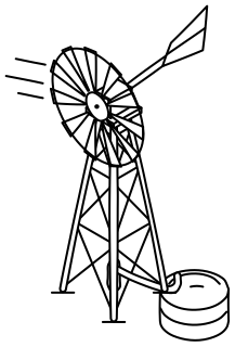 Windmill Water Pump from the Regenerative Farm Isometric shape library