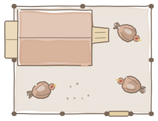 Chicken Coop and Run from the Regenerative Farm Plan (Watercolor) shape library
