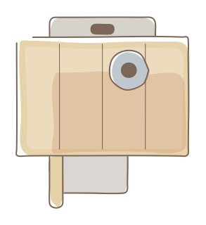 Composting Toilet from the Regenerative Farm Plan (Watercolor) shape library