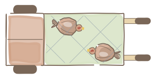 Chicken Tractor from the Regenerative Farm Plan (Watercolor) shape library
