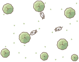 Silvopasture from the Regenerative Farm Plan (Watercolor) shape library