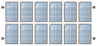 Solar Array from the Regenerative Farm Plan (Watercolor) shape library