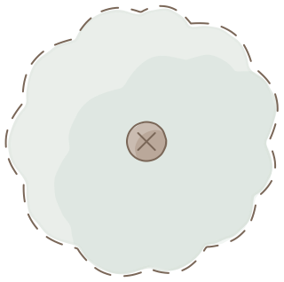 Existing Tree from the Regenerative Farm Plan (Watercolor) shape library
