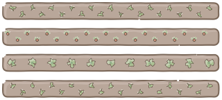 Market Garden Beds from the Regenerative Farm Plan (Watercolor) shape library