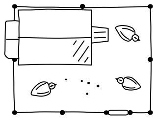 Chicken Coop and Run from the Regenerative Farm Plan shape library