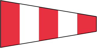 flag code and answer pennant from the Sailing shape library