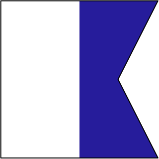 flag A from the Sailing shape library