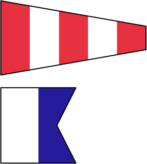 flag AP over A from the Sailing shape library