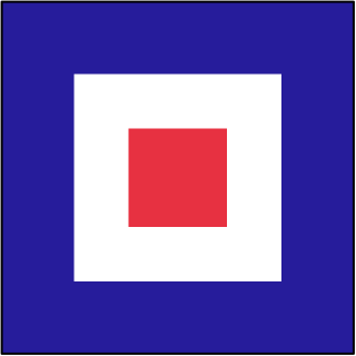 flag W from the Sailing shape library