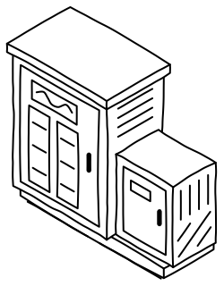 Battery Power Conversion Unit from the Solar & Battery Sites 2 shape library