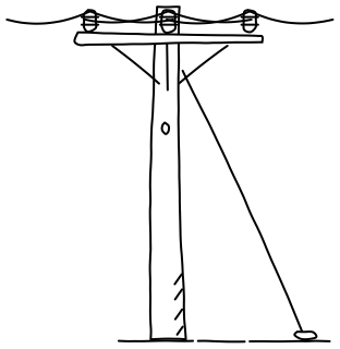 Utility Pole from the Solar & Battery Sites 2 shape library