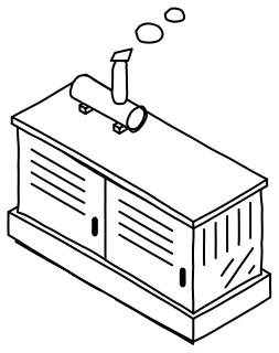 Backup Generator from the Solar & Battery Sites 2 shape library