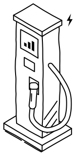 EV Charger from the Solar & Battery Sites 2 shape library