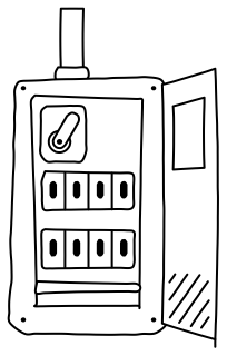 Auxiliary Power Panel from the Solar & Battery Sites 2 shape library