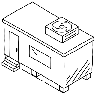 Operations Building from the Solar & Battery Sites 2 shape library