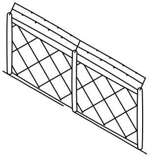 Perimeter Fence from the Solar & Battery Sites 2 shape library