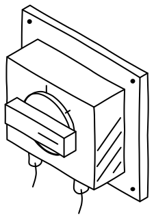 DC Isolator from the Solar & Battery Sites 2 shape library