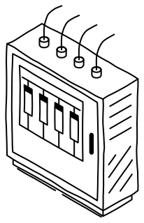 DC Distribution Cabinet from the Solar & Battery Sites 2 shape library