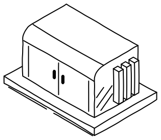 Pad-Mounted Transformer from the Solar & Battery Sites 2 shape library