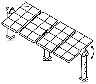 Tracker Row from the Solar & Battery Sites 2 shape library