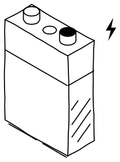 Battery Cell from the Solar & Battery Sites 2 shape library