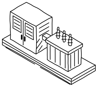 Inverter Skid from the Solar & Battery Sites 2 shape library