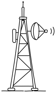 Antenna Mast from the Solar & Battery Sites 2 shape library