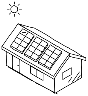 Rooftop Array from the Solar & Battery Sites 2 shape library