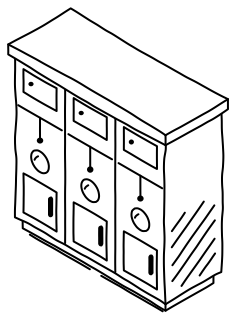 Medium-Voltage Switchgear from the Solar & Battery Sites 2 shape library
