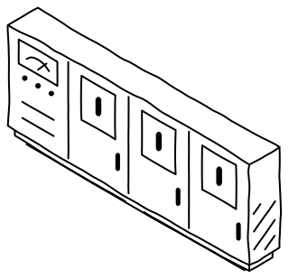 Low-Voltage Switchboard from the Solar & Battery Sites 2 shape library