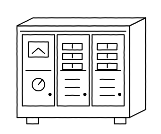 Low-Voltage Switchboard from the Solar & Battery Sites shape library
