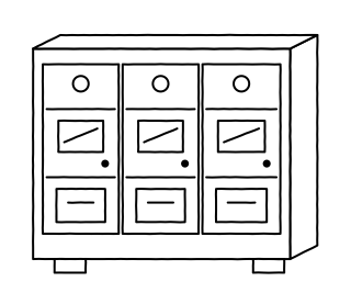 Medium-Voltage Switchgear from the Solar & Battery Sites shape library