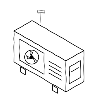 Backup Generator from the Solar & Battery Sites shape library