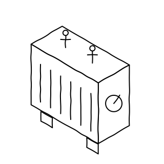 Station Service Transformer from the Solar & Battery Sites shape library