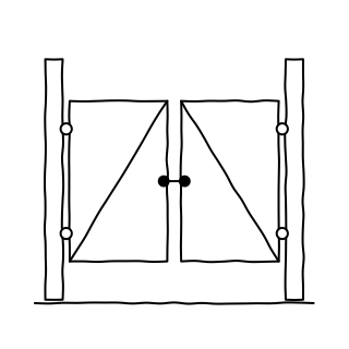 Access Gate from the Solar & Battery Sites shape library