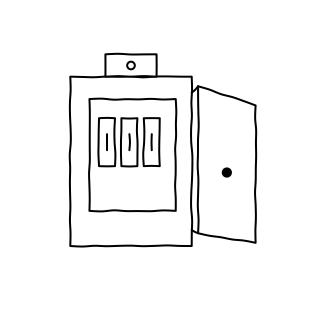 Auxiliary Power Panel from the Solar & Battery Sites shape library