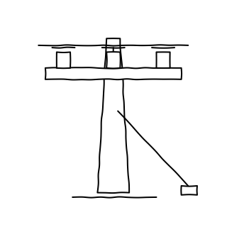 Utility Pole from the Solar & Battery Sites shape library