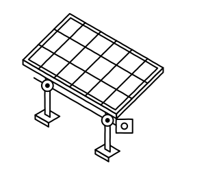 Tracker Row from the Solar & Battery Sites shape library
