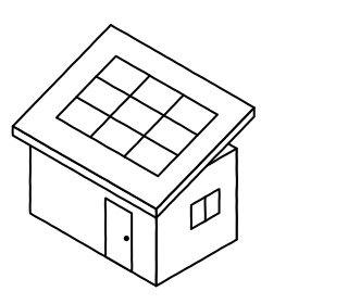 Rooftop Array from the Solar & Battery Sites shape library