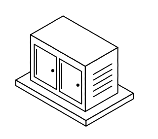 Pad-Mounted Transformer from the Solar & Battery Sites shape library