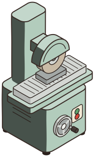 Surface Grinder from the Tool & Die shape library
