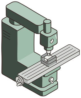 Manual Mill from the Tool & Die shape library