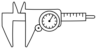Dial Caliper from the Tool & Die shape library